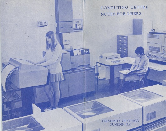 The Computing Centre's first machine, from its 1971 'Notes for users'.