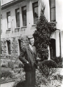 John Holloway in the Department of Botany garden, c.1931. Image courtesy of the Department of Botany.
