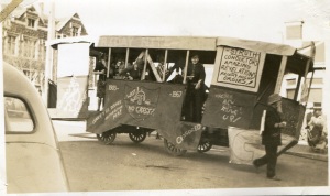 A "tram" from a late 1940s procession. Photograph courtesy of Arthur Campbell.