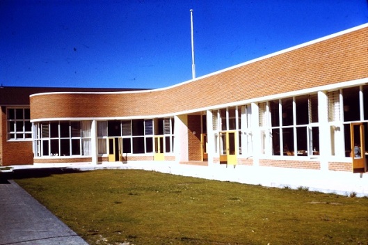 The current Student Union building in the 1960s, before another storey was added. Photograph courtesy of Arthur Campbell.