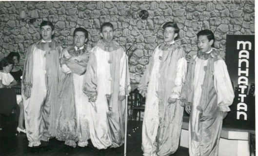 Peter Chin (right) with the sextet c.1962. Image courtesy of Peter Chin.