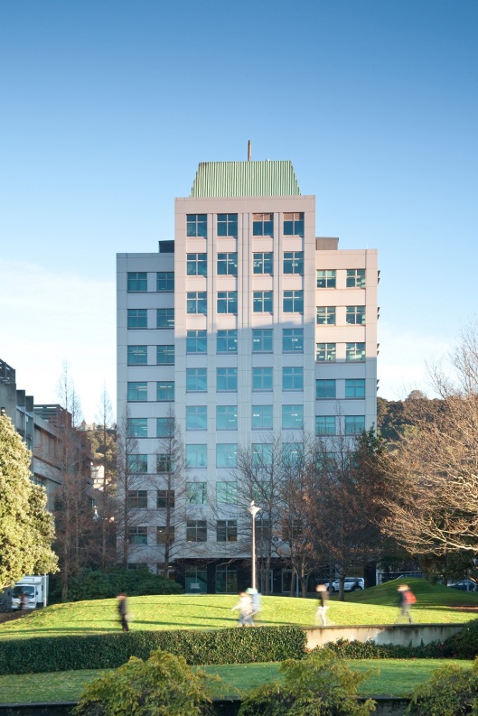 The newly-refurbished microbiology building in 2010. Photograph courtesy of University of Otago Marketing and Communications.